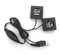 Osmond Minialtavoz para Ordenador con Cable USB, Sonido Estéreo Universal Envolvente para Ordenador Portátil y Notebook.