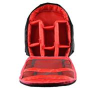 Osmond Mochila Multifuncional para Cámara Digital, Impermeable, para Exteriores, para Cámara Réflex Digital, para Objetivo, Color Rojo.