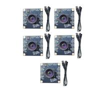 Osmond Módulo de Cámara de 100 Grados, 5 Unidades, 1 MP, OV9732, 1280 X 720, USB, Controlador Gratuito, Enfoque Manual con Cable USB de 3 Metros para WinXP/7/8.