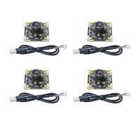 Osmond Módulo de Cámara OV9732 de 4 Piezas, 1 MP, 1280 X 720, 30 Fps, Controlador USB Gratuito, Enfoque Manual con Cable de 0,5 Metros para WinXP/7/8/10
