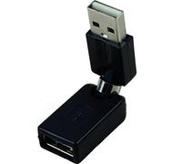 Osmond Negro USB 2.0 Macho a USB Hembra Adaptador de Extension de Angulo de rotacion de 360 Grados