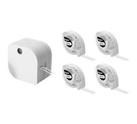 Osmond P12 - Máquina para hacer etiquetas con Bluetooth, compatible con múltiples etiquetas de materiales, color con 4 cintas de etiquetas blancas