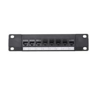Osmond Panel de conexión CAT6 de 8 puertos, adaptador de cable de red RJ45, marco de distribución Ethernet