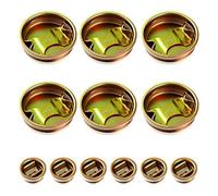 Osmond Paquete de 12 tapones de acero para tambores de 2 y 3/4 pulgadas, tapas de tambor de 55 galones, tapas de metal con revestimiento chapado