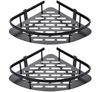 Osmond Paquete de 2 estantes de ducha esquineros, estante de ducha adhesivo sin perforación, organizador de almacenamiento de acero inoxidable para baño, inodoro