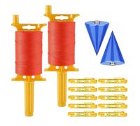 Osmond Paquete de 2 Líneas de Nailon con para Jardinería, Herramientas de Albañilería y de Cuerda.