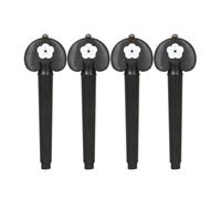 Osmond Perilla para Cuerdas Violonchelo 4/4 Clavijas para Violonchelo Varilla Madera Ébano para Cuerdas Hechas Mano Varilla para Violín Concha Tallada A Mano Perilla Antideslizante