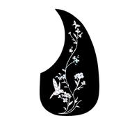 Osmond Placa Antideslizante para Guitarra, Golpeador de Guitarra Clásica Popular en Forma de Lágrima, Mariposa Antiarañazos