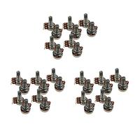 Osmond Potenciómetros B500K de Guitarra de Tamaño Pequeño para Piezas de Bajo de Guitarra (Pack de 30)