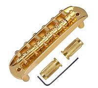 Osmond Puente de SillíN de Guitarra con Sillines de Barril Ajustable de AleacióN de Zinc para Jazzmaster Accesorios de Guitarra, Dorado