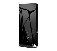 Osmond Reproductor de música MP3 HiFi Bluetooth 5.0 sin pérdidas, reproductor portátil de audio con FM/ebook/grabadora/reproductor de video MP4 (negro)