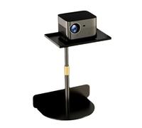 Osmond Soporte de Proyector Ajustable con Múltiples Ángulos, Soporte para Proyectores y Cajas de Sonido, para Uso Doméstico y de Oficina, Bandeja Negra