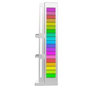 Osmond Soporte de Tarjeta Gráfica de Sincronización ARGB de 5 V y 3 Soporte de Soporte de GPU Vertical Ajustable Soporte de Soporte de GPU Magnético Plata
