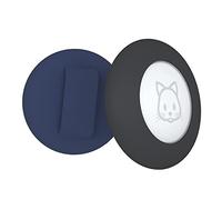 Osmond Soporte para Collar de, para Air Tag Cat Collar Holder Compatible con GPS Tracker, Paquete de 2 Fundas Negro y Azul