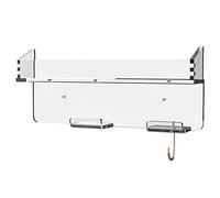 Osmond Soporte para Secador de Pelo Estante de Almacenamiento Montado en la Pared Estante de BañO Secador de Pelo Universal Transparente