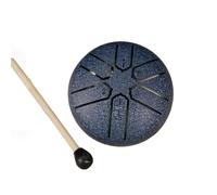 Osmond Tambor de Lengua de Acero de 6 Tonos de 3 Pulgadas, Mini Tambor de Mano con Palillos, Instrumentos Musicales de percusión, Accesorios de Batería A