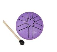 Osmond Tambor de Lengua de Acero de 6 Tonos de 3 Pulgadas, Mini Tambor de Mano con Palillos, Instrumentos Musicales de percusión, Accesorios de Batería E
