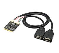 Osmond Tarjeta de Expansión Key Ae A USB2.0 Tarjeta Elevadora M.2 NGFF A USB Tarjeta de Expansión de Interfaz Key Ae A USB2.0 de Doble Puerto