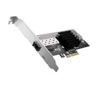 Osmond Tarjeta de Red para Servidor SFP+ M.2Pcie 4 X de 10 GB, Adaptador Ethernet de Fibra Óptica X520-Da, Chip 82599 para Escritorio