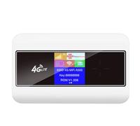 Osmond Tarjeta SIM 4G, enrutador WiFi, pantalla LCD a color, módem Lte, tarjeta SIM, bolsillo MIFI, hotspot 10 usuarios WiFi, kit de batería integrado