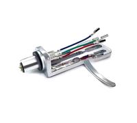 Osmond Tocadiscos de Vinilo con Soporte de Aguja y Cable de Cobre, Fonógrafo, Vinilo LP, Accesorios Universales AT3600L, Plateado