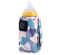 Osmond Universal USB Leche Calentador de Agua Cochecito de Viaje Bolsa Aislada Calentador de BiberóN PortáTil para BebéS Camuflaje-
