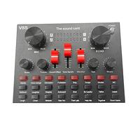 Osmond V8S Micrófono USB Recargable Mezclador Externo Karaoke Interfaz 3.5Mm Tarjeta de Sonido Portátil Transmisión en Directo Estéreo