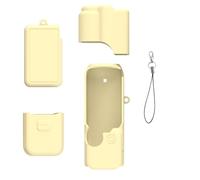 Osmos Pocket 4 Funda de silicona, juego de funda protectora completa para DJI OSMO Pocket 4, tapa de lente, funda de cuerpo, cubierta de pantalla, funda de batería y correa antipérdida, accesorio de