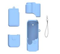 Osmos Pocket 4 Funda de silicona, juego de funda protectora completa para DJI OSMO Pocket 4, tapa de lente, funda de cuerpo, cubierta de pantalla, funda de batería y correa antipérdida, accesorio de