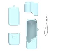 Osmos Pocket 4 Funda de silicona, juego de funda protectora completa para DJI OSMO Pocket 4, tapa de lente, funda de cuerpo, cubierta de pantalla, funda de batería y correa antipérdida, accesorio de