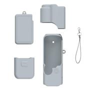 Osmos Pocket 4 Funda de silicona, juego de funda protectora completa para DJI OSMO Pocket 4, tapa de lente, funda de cuerpo, cubierta de pantalla, funda de batería y correa antipérdida, accesorio de
