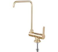 Osmosis Faucet Stainless Steel Gold 360 ° Swivel Front Window Kitchen Faucet Brushed Sink Filter System Faucet Kitchen Drinking Water Faucet Osmosis Faucet-D (Color : Ein)