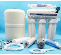 Osmosis Inversa Domestica iOSMO LITE 5 Etapas | 3 Estapas de Filtrado + 1 Estapa de Osmosis + Filtro Remineralizacion | Accesorios de Montaje Incluidos