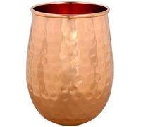 OSNICA Vaso de cobre martillado 100% puro vaso de cobre para agua, mejor que las gafas, más seguro que el plástico, DESIGN 3