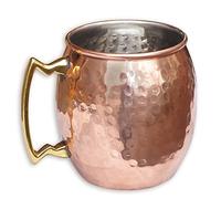 OSNICA Vaso de cobre martillado 100% puro vaso de cobre para agua, mejor que las gafas, más seguro que el plástico, DESIGN 11