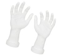 OSNIYAW 2 piezas de maniquí de manos humanas artificiales resistentes maniquí masculino mano realista accesorios para entrenamiento de uñas y decoraciones de fiesta propiedad educativa curso, talla