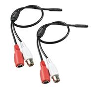 OSNIYAW 2 unidades de dispositivo de sonido para monitor de sonido, micrófono CCTV, conector de recogida, fácil instalación para músicos para músicos