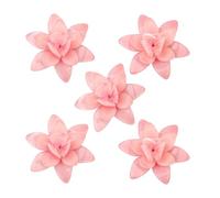 OSNIYAW 5 piezas de componentes de joyería, flor de nenúfares de agua/adorno, materiales de resina para hacer joyas y réplicas realistas, One Size, como se describe, como se describe