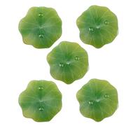 OSNIYAW 5 piezas de componentes de joyería, flor de nenúfares de agua/adorno, materiales de resina para hacer joyas y réplicas realistas, One Size, como se describe, como se describe