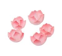 OSNIYAW 5 piezas de componentes de joyería, flor de nenúfares de agua/adorno, materiales de resina para hacer joyas y réplicas realistas, One Size, como se describe, como se describe