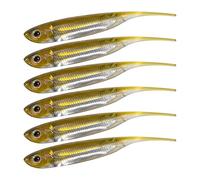 OSNIYAW 6 señuelos de pesca de silicona suave, flotadores, señuelos de flotación, señuelos artificiales para pesca de agua salada, señuelos de cola de aguja