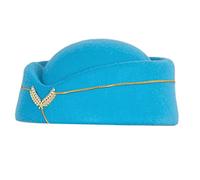 OSNIYAW Aazafatas boina mujeres uniforme formal gorras accesorios sombreros fiesta accesorios disfraz accesorios Título 6: azafata negro
