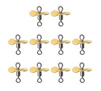 OSNIYAW Acero inoxidable Spinnerbait Requisiten, hélice de mosca, señuelos de pesca Spinnerbait, anzuelos, señuelos de pesca Topwater, distancia de lanzamiento