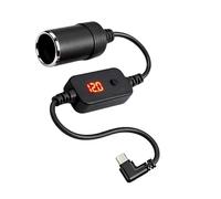 OSNIYAW Ajuste de voltaje múltiple tipo C a adaptador de coche de 9 V, 12 V, 15 V, 20 V, carga rápida universal para cargadores de vehículos de uso electrónico