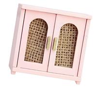 OSNIYAW Armario de madera en miniatura para escenas realistas de casa de muñecas, hermoso proyecto de manualidades para adultos