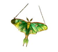 OSNIYAW Atrapador de sol acrílico multicolor con mariposas y girasoles colgantes con cadena de metal para salón, dormitorio, decoración de jardín, cristal acrílico