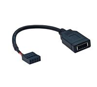 OSNIYAW Cable de conversión tipo E con conectores USB de 9 pines y frontal C, para placa base para conexión de dispositivos versátiles, conexiones de placa frontal C
