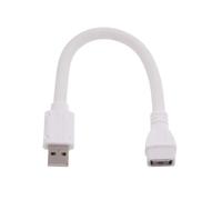 OSNIYAW Cable de extensión USB de 22 cm, cable USB giratorio de 360 grados, práctica solución de carga para ventiladores/lámparas de noche, cable de alimentación