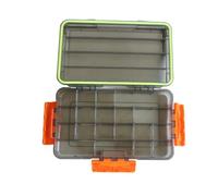 OSNIYAW Caja de almacenamiento versátil para aparejos de pesca con sellado a prueba de fugas, caja de plástico extraíble, gancho para cebo, maletín de aparejos de pesca