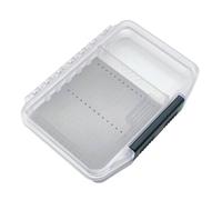 OSNIYAW Caja de pesca con mosca, impermeable, fácil de agarrar y tapa transparente, señuelos de pesca con mosca de un solo lado, funda de transporte, almohadilla de esponja de varios colores incluida